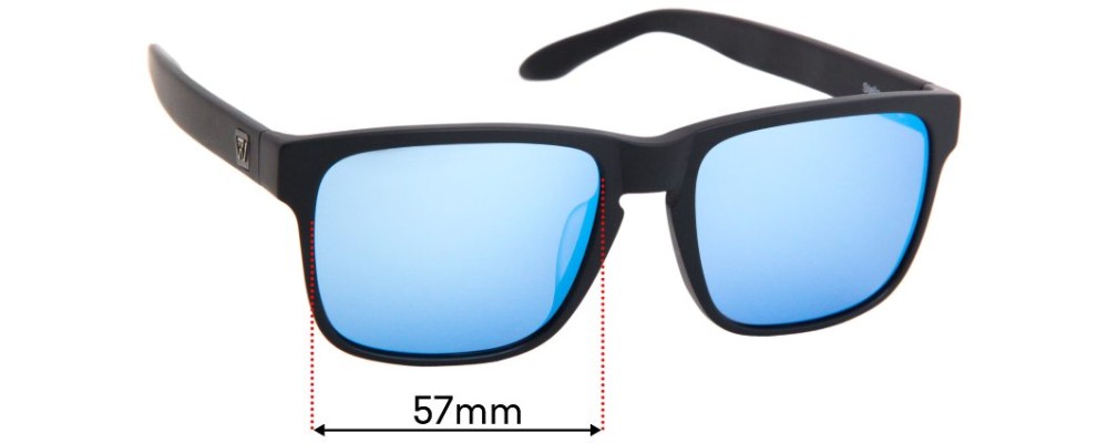 Sunglass Fix Replacement Lenses for Twice Eyewear Stella - 57mm Wide